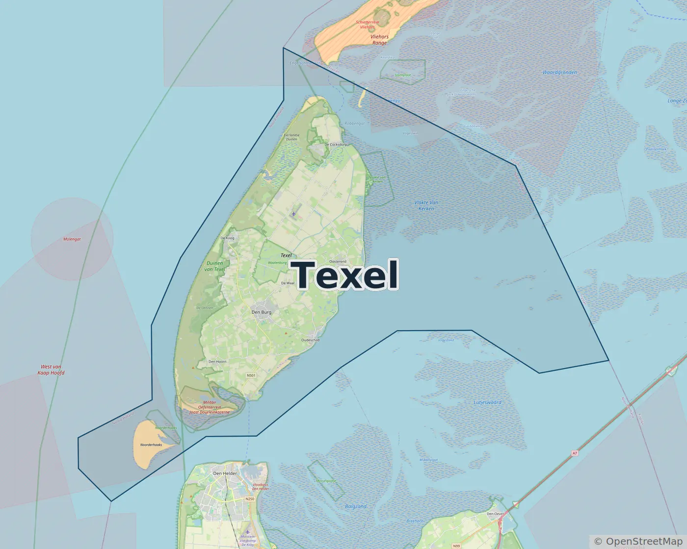 Werkgebied Slotenmaker Texel