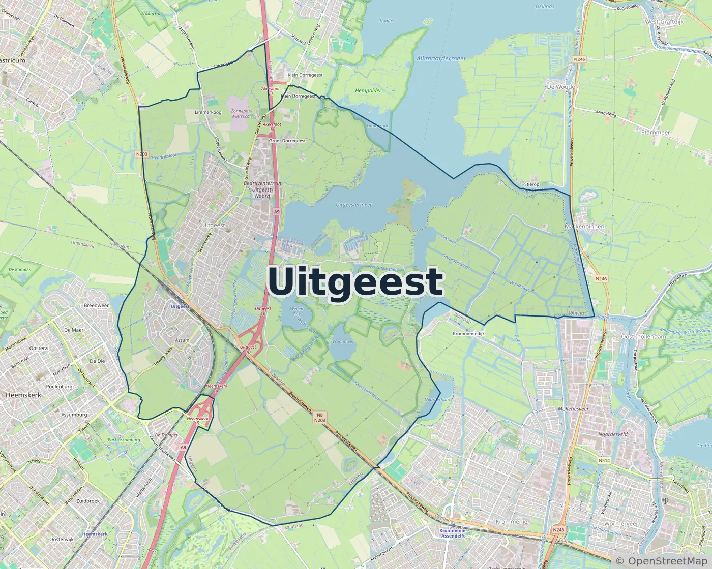 Werkgebied Slotenmaker Uitgeest