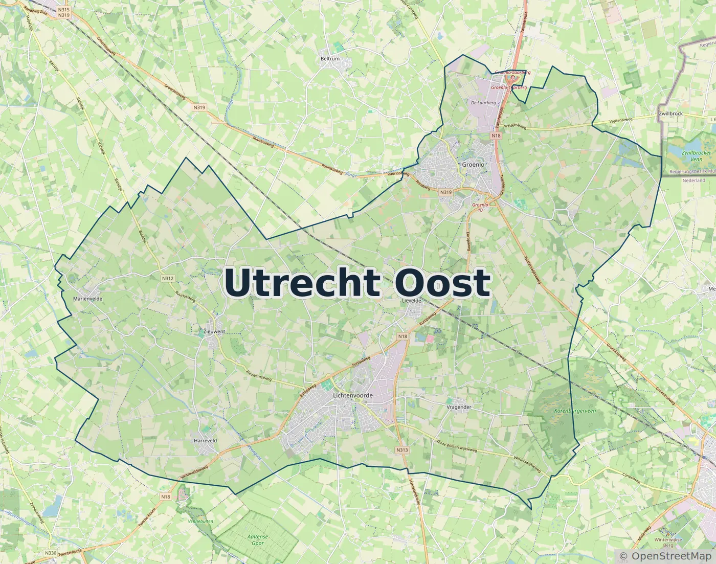 Werkgebied Slotenmaker Utrecht Oost