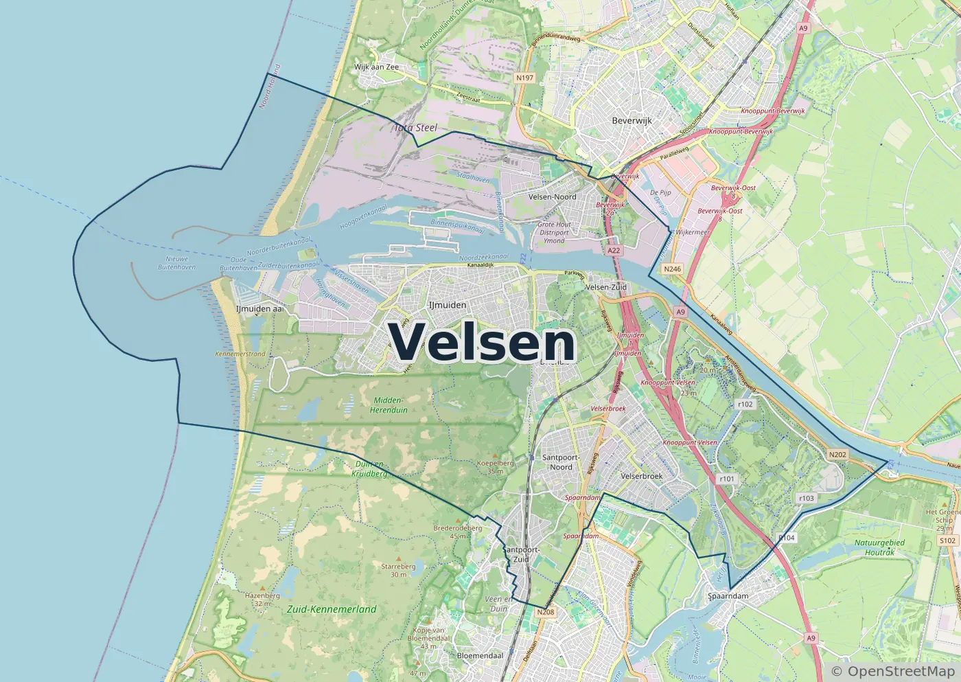 Werkgebied Slotenmaker Velsen