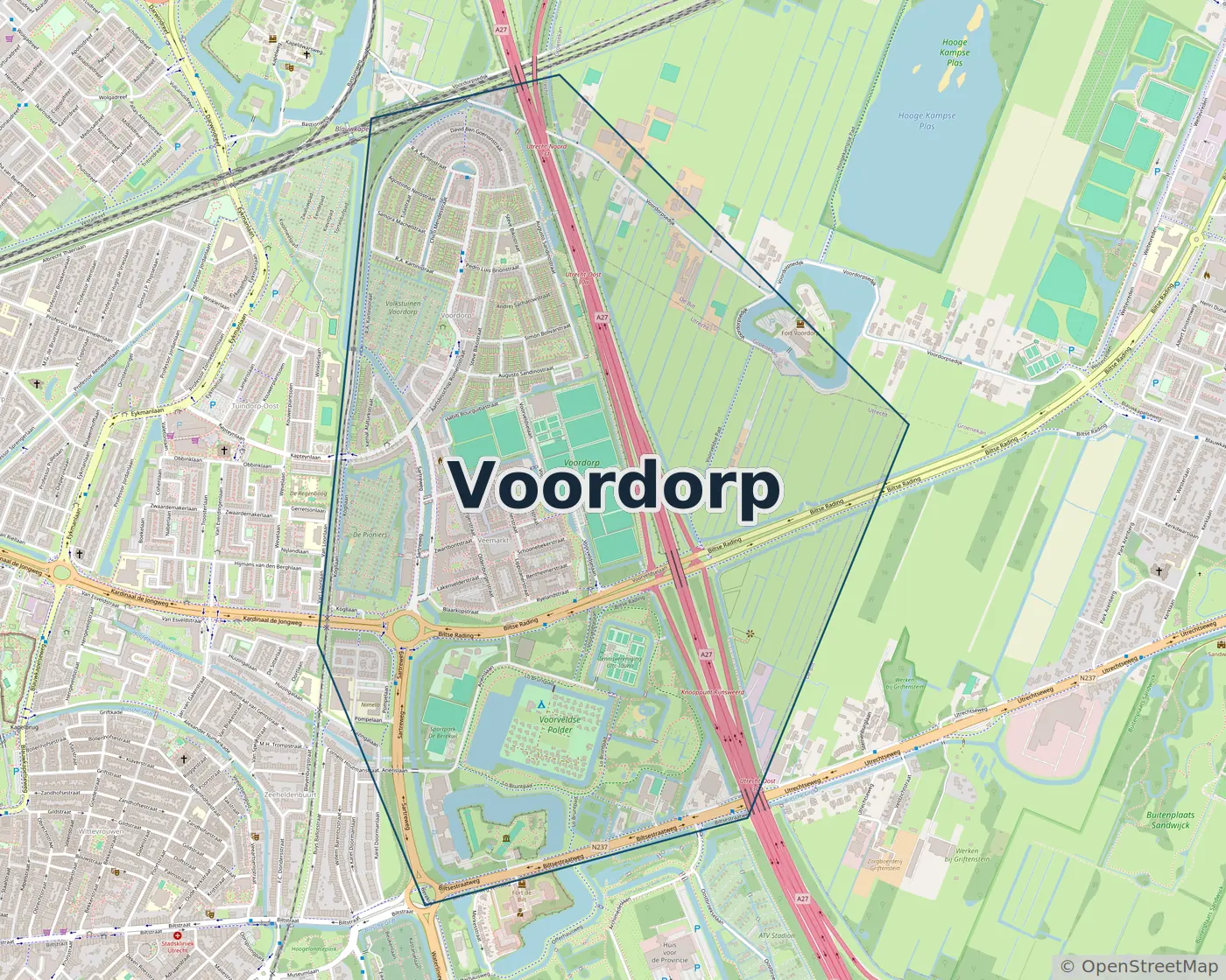 Werkgebied Slotenmaker Voordorp