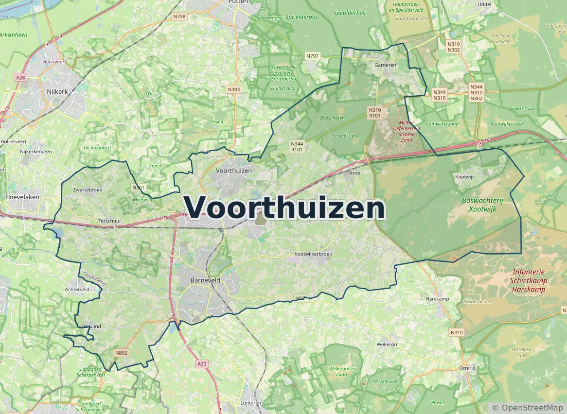 Werkgebied Slotenmaker Voorthuizen