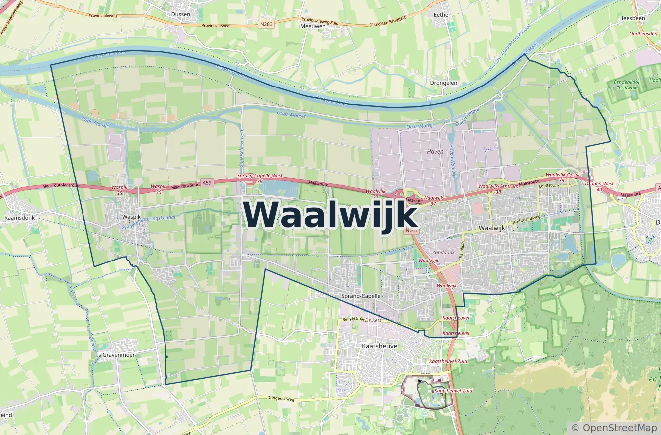 Werkgebied Slotenmaker Waalwijk