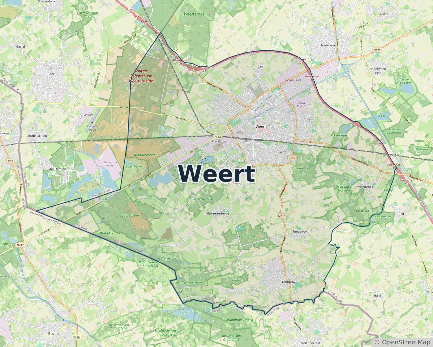 Werkgebied Slotenmaker Weert