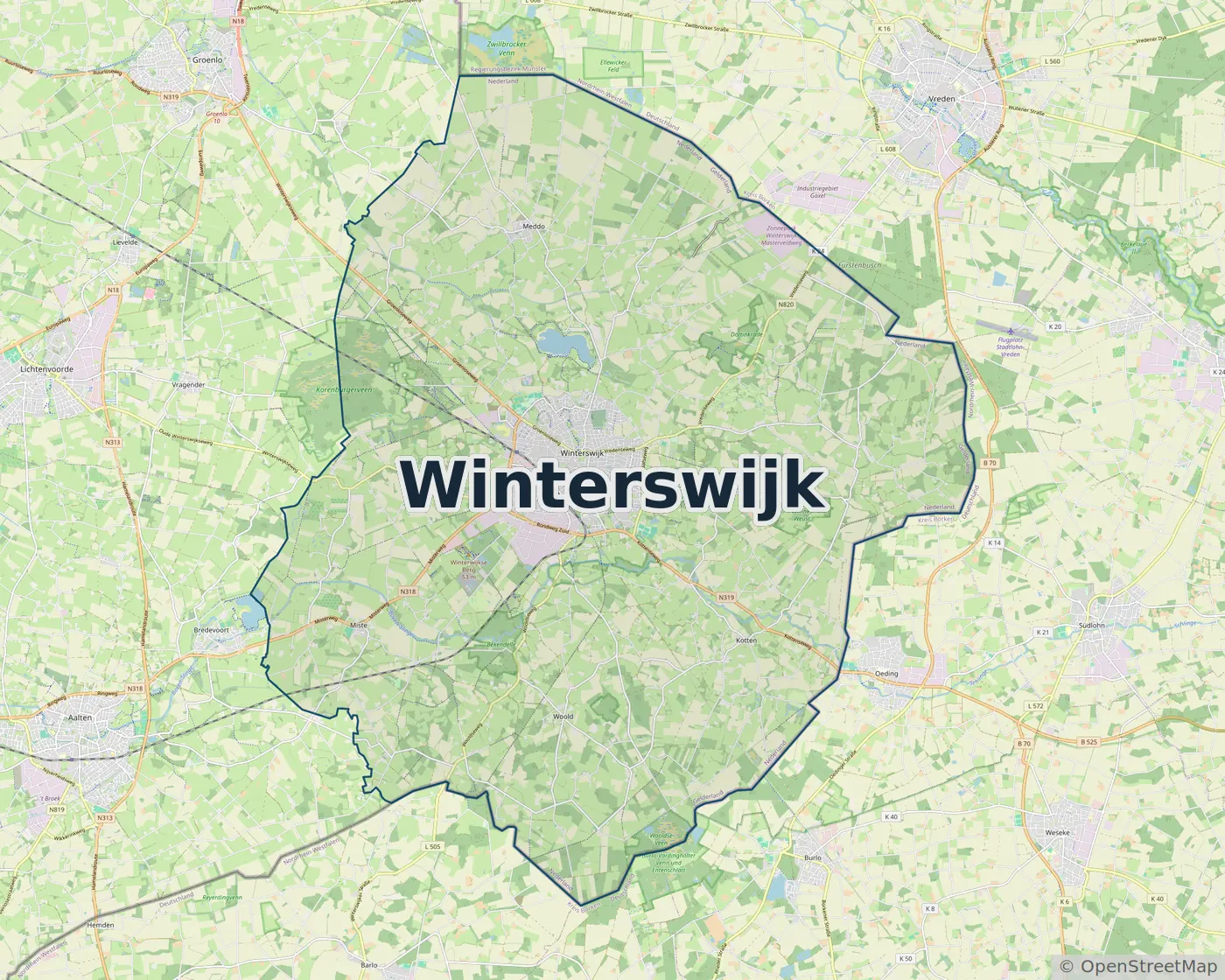 Werkgebied Slotenmaker Winterswijk