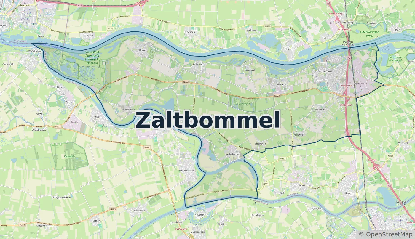 Werkgebied Slotenmaker Zaltbommel