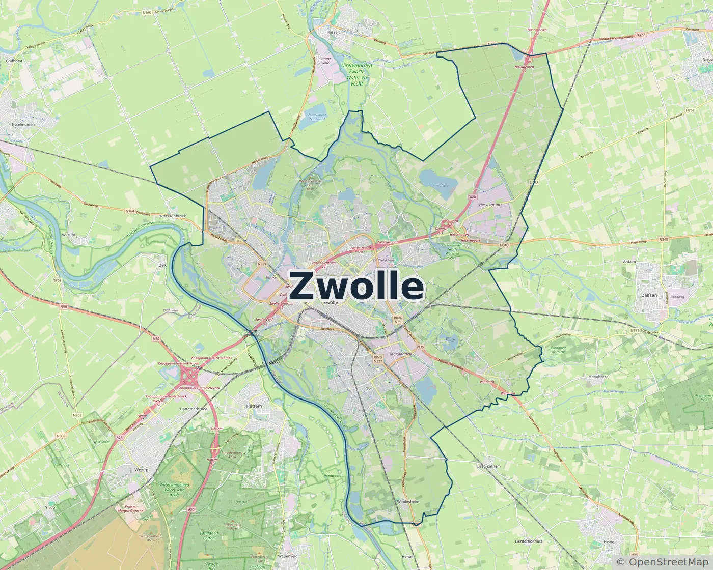Werkgebied Slotenmaker Zwolle